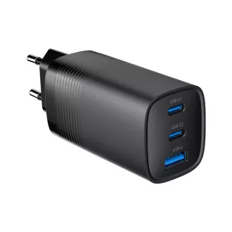 GEMBIRD PD polnilec 1xUSB-A 2xUSB-C 67W črn