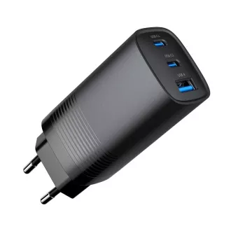 GEMBIRD PD polnilec 1xUSB-A 2xUSB-C 67W črn