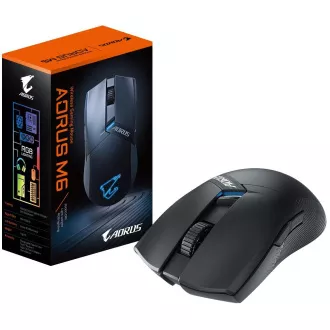 GIGABYTE Aorus M6/črna/optična/26.000 DPI/brezžični USB/črna