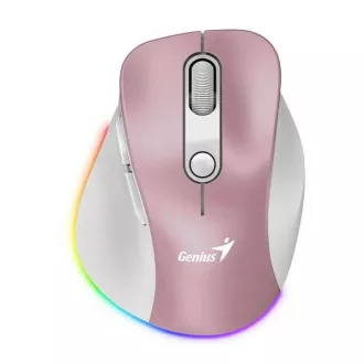 Genius Ergo 9000S Pro/Ergonomic/Optical/Right-handed/2 400 DPI/USB BT/Pink