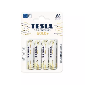 TESLA - baterije AA GOLD , 4ks, LR06 TESLA - baterije AA GOLD , 4ks, LR06