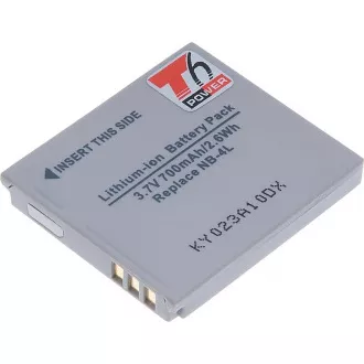 Baterija T6 Power Canon NB-4L, 700mAh, 2,6Wh