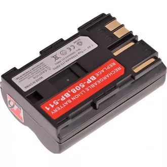 Baterija T6 Power Canon BP-508, BP-511, BP-511A, BP-512, BP-514, 1600mAh, 11,8Wh, rjava