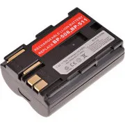 Baterija T6 Power Canon BP-508, BP-511, BP-511A, BP-512, BP-514, 1600mAh, 11,8Wh, rjava