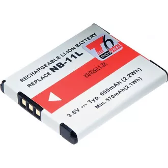 Baterija T6 power Canon NB-11L, 600 mAh, siva Baterija T6 power Canon NB-11L, 600 mAh, siva