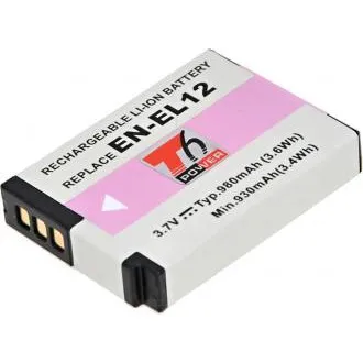 Baterija T6 Power za Nikon EN-EL12, 1050 mAh, 3,8 Wh, črna Baterija T6 Power za Nikon EN-EL12, 1050 mAh, 3,8 Wh, črna