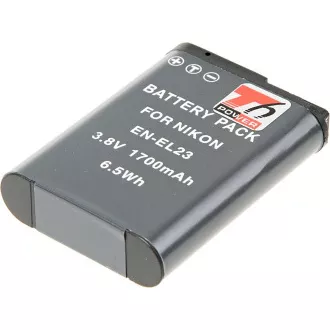Baterija T6 power Nikon EN-EL23, 1700 mAh, črna
