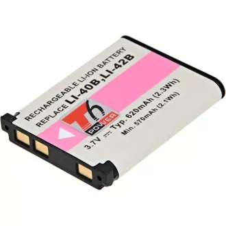 Baterija T6 Power Olympus Li-40B, Li-42B, D-Li63, EN-EL10, NP-45, NP-80, D-Li108, 620mAh, 2,3Wh