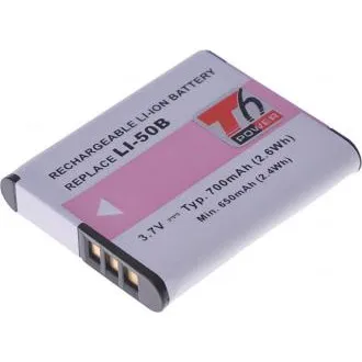 Baterija T6 Power za Li-50B, D-Li92, DB-100, VW-VBX090, NP-150, LB-050, LB-052, 730mAh, 2,7Wh Baterija T6 Power za Li-50B, D-Li92, DB-100, VW-VBX090, NP-150, LB-050, LB-052, 730mAh, 2,7Wh