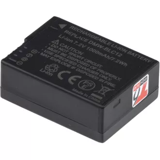 Baterija T6 Power za Panasonic DMW-BLC12E, BP-DC12, 1050mAh, 7,5Wh, USB-C