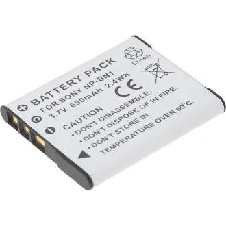 Baterija T6 Power Sony NP-BN1, 600mAh, 2,2Wh, siva Baterija T6 Power Sony NP-BN1, 600mAh, 2,2Wh, siva