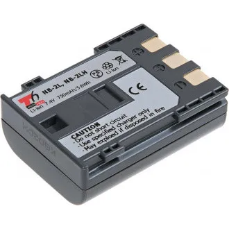 Baterija T6 Power Canon NB-2L, NB-2LH, BP-2LH, 750mAh, 5,5Wh, siva