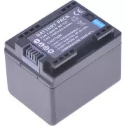 Baterija T6 power Canon BP-727, 2400mAh, 8,6Wh, črna