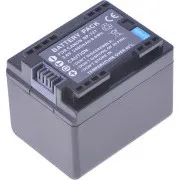 Baterija T6 power Canon BP-727, 2400mAh, 8,6Wh, črna