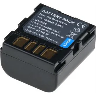 Baterija T6 Power za JVC BN-VF707U, BN-VF707, 750 mAh, 5,4 Wh, siva Baterija T6 Power za JVC BN-VF707U, BN-VF707, 750 mAh, 5,4 Wh, siva