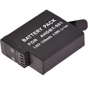 Baterija T6 Power za GoPro Hero5, Hero6 Black, AHDBT-501, AABAT-001, 601-10197-000, 1250mAh, 4,8Wh