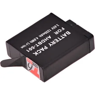 Baterija T6 Power za GoPro Hero5, Hero6 Black, AHDBT-501, AABAT-001, 601-10197-000, 1250mAh, 4,8Wh Baterija T6 Power za GoPro Hero5, Hero6 Black, AHDBT-501, AABAT-001, 601-10197-000, 1250mAh, 4,8Wh