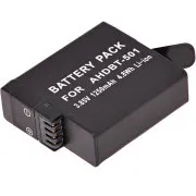 Baterija T6 Power za GoPro Hero5, Hero6 Black, AHDBT-501, AABAT-001, 601-10197-000, 1250mAh, 4,8Wh