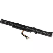 Baterija T6 Power za Asus X450J, X550Z, X750J, X751L, X751LA, X751MA, 2600mAh, 37Wh, 4-celična, Li-ion