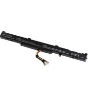 Baterija T6 Power za Asus X450J, X550Z, X750J, X751L, X751LA, X751MA, 2600mAh, 37Wh, 4-celična, Li-ion