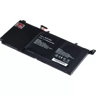 Baterija T6 Power za Asus VivoBook S551L, R551L, K551L, V551L serije, 4400mAh, 49Wh, 3 celice, Li-pol