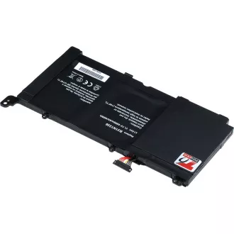 Baterija T6 Power za Asus VivoBook S551L, R551L, K551L, V551L serije, 4400mAh, 49Wh, 3 celice, Li-pol