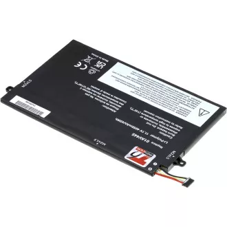 Baterija T6 Power za Lenovo ThinkPad E480, E490, E580, E590, E14, E15, 4050mAh, 45Wh, 3-celična, Li-pol