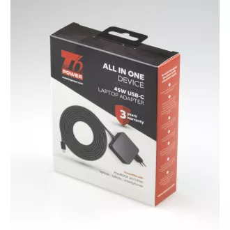 T6 Power Univerzalni adapter za prenosne računalnike, 45 W, USB-C