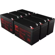 T6 Power EBM 1920W, J716N, JNK3P, K789N, K792N-2U, H928N-2U, 2HRF9, H965N, 55943BX - komplet baterij