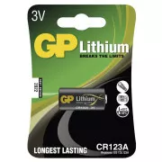 Litijeva baterija GP CR123A - 1 kos