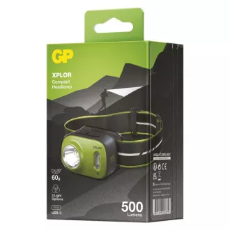 LED čelna svetilka GP Xplor PHR17, 500 lm
