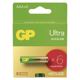 GP Alkalne baterije ULTRA AAA (LR03)- 6 kosov