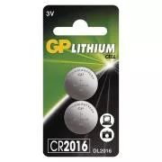 GP CR2016 Litijeva gumbna baterija (2 kosa)