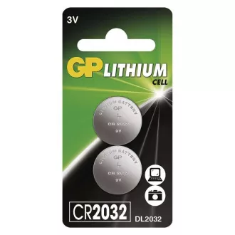 GP CR2032 Litijeva gumbna baterija (2 kosa)