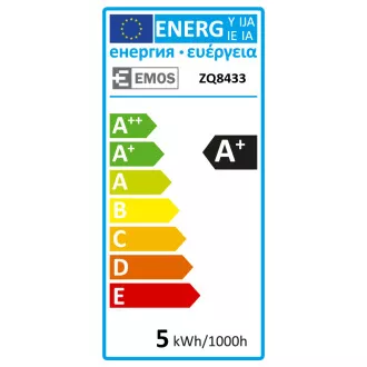 EMOS LED LAMPA CLASSIC MR16 4,5W(25W) 380lm GU5.3 WW