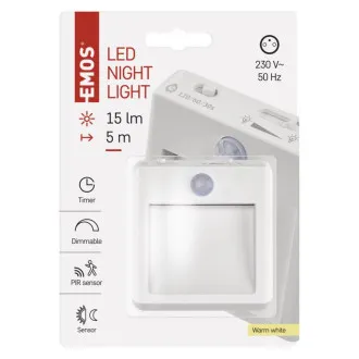 EMOS LED nočna luč P3319, PIR nočni senzor EMOS LED nočna luč P3319, PIR nočni senzor