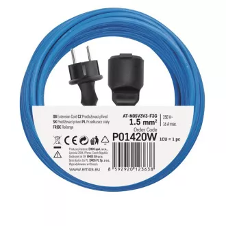 EMOS PODALJŠEK 1Z 20M 1,5MM KABEL PROTI ZMRZOVANJU