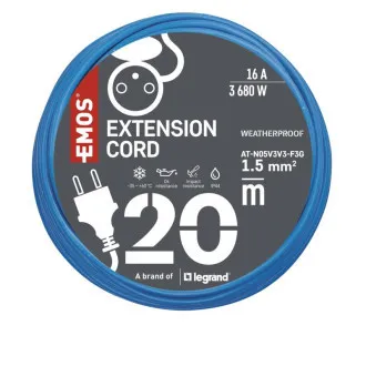 EMOS PODALJŠEK 1Z 20M 1,5MM KABEL PROTI ZMRZOVANJU