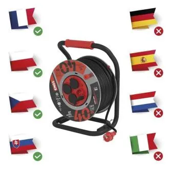 EMOS BOBEN KOVINSKI 4Z 40M 2,5MM GUMA/NEOPREN EMOS BOBEN KOVINSKI 4Z 40M 2,5MM GUMA/NEOPREN