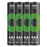 GP Baterija za ponovno polnjenje. ReCyko Pro AAA (HR03) 800 mAh- 4 kosi