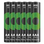 GP Baterija za ponovno polnjenje. ReCyko Pro AAA (HR03) 800mAh - 6 kosov