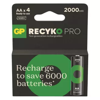 GP Baterija za ponovno polnjenje. ReCyko Pro AA (HR6) 2000mAh - 4ks
