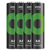 GP Baterija za ponovno polnjenje. ReCyko Pro AA (HR6) 2000mAh - 4ks