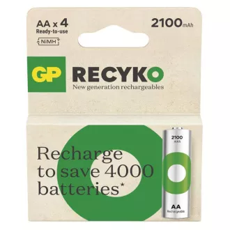 GP Baterija za ponovno polnjenje. ReCyko 2100 AA (HR6) - 4 kosi