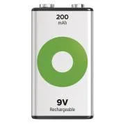 GP Baterija za ponovno polnjenje. ReCyko 200 (9V) - 1 kos