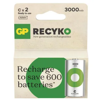 GP Baterija za ponovno polnjenje. ReCyko 3000 D (HR20) - 2 kosa GP Baterija za ponovno polnjenje. ReCyko 3000 D (HR20) - 2 kosa