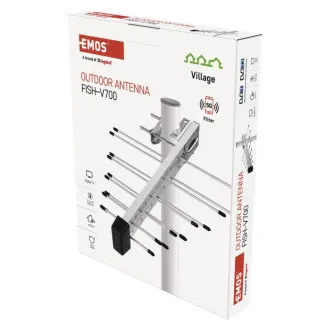 EMOS DVB-T antena FISH-V700, 5G filter, 470-698MHz EMOS DVB-T antena FISH-V700, 5G filter, 470-698MHz