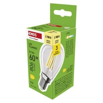 EMOS LED FLM MINI GL 5,9W(60W) 806lm E14 WW EMOS LED FLM MINI GL 5,9W(60W) 806lm E14 WW