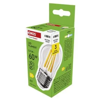 EMOS LED FLM MINI GL 5,9W(60W) 806lm E27 NW EMOS LED FLM MINI GL 5,9W(60W) 806lm E27 NW