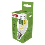 EMOS LED FLM MINI GL 3,8W(60W) 806lm E14 NW A CLAS